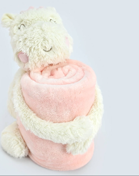 KikkaBoo dekorativni plišani jastuk igračka u obliku životinje Hippo Dreams ( KKB10284 ) - Img 1