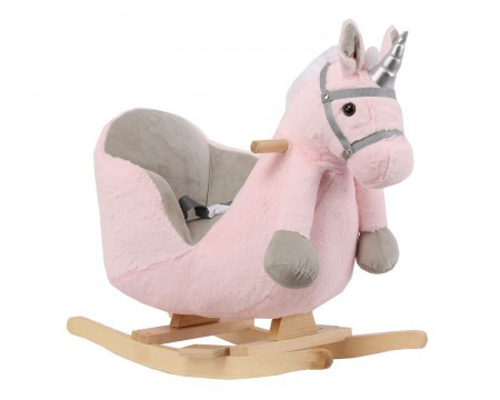 KikkaBoo igračka sa ljuljanjem sedištem i muzikom horse pink ( KKB50009 )