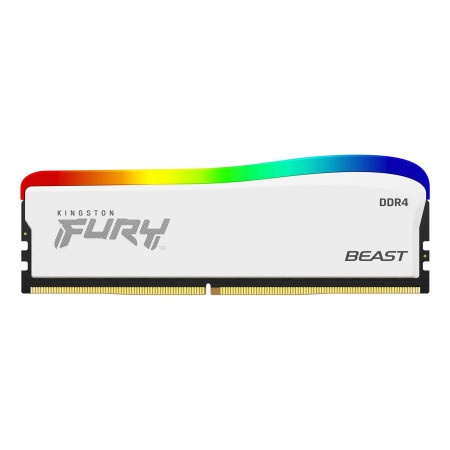 Kingston 16gb/dimm/ddr4/3200mhz/cl16/fury beast white rgb se memorija ( KF432C16BWA/16 )