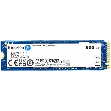 Kingston 500GB NV3 M.2 2280 PCIe 4.0 NVMe SSD ( SNV3S/500G )