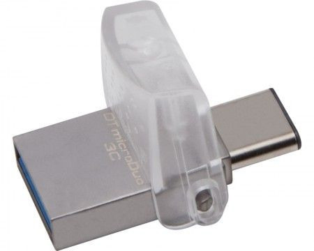 Kingston 64GB DataTraveler MicroDuo 3C USB 3.1 flash ( DTDUO3C/64GB ) srebrni - Img 1
