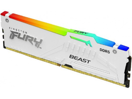 Kingston DDR5 16GB 6000MHz fury beast white RGB XMP memorija ( KF560C40BWA-16 )  - Img 1