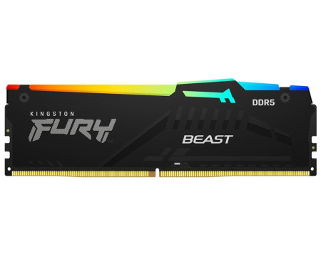 Kingston DIMM DDR5 16GB (2x8GB kit) 6000MT/s KF560C36BBEAK2-16 fury beast RGB expo memorija
