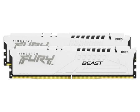 Kingston DIMM DDR5 64GB (2x32GB kit) 5600MT/s KF556C36BWEK2-64 Fury Beast White Expo