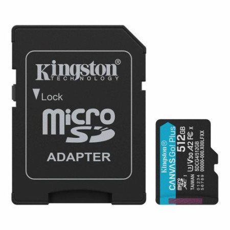 Kingston UHS-I U3 V30 A2 MicroSD 512GB, Canvas Go! Plus, Class10 ( SDCG4/512GB )