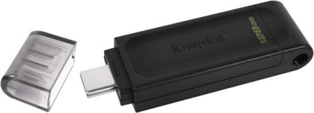 Kingston USB flas drive 128GB USB 3.2 DataTraveler 70 black DT70/128 - Img 1