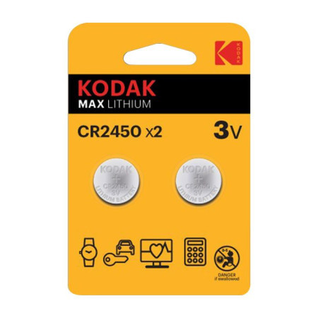 Kodak max lithium baterija cr2450, 2 kom ( 30417762 )