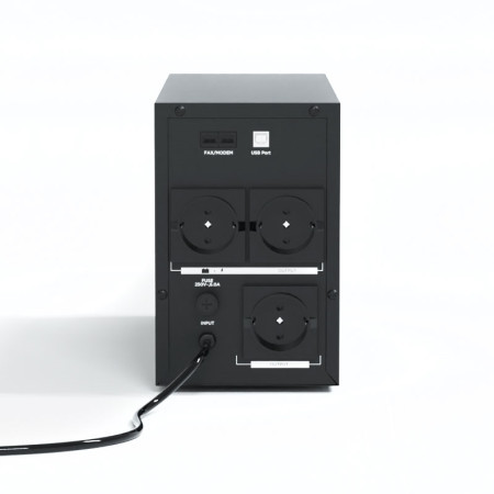 LanPlus UPS 1500VA 900W USB+RJ11 3 Schuko ( 4705 ) - Img 1