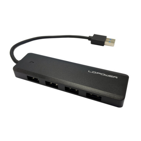 LC-Power HDD rack LC-HUB-U3-4-V2 external USB3.2 Gen 1x1 HUB,4xUSB-A, 1xUSB-C,