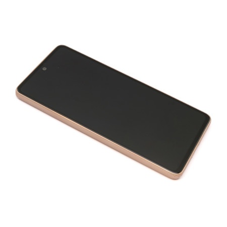 Lcd za samsung a536 (a53 5g 2022) + touchscreen + frame full org gold/peach (gh82-28024d/28025d) ( LCD9155 )
