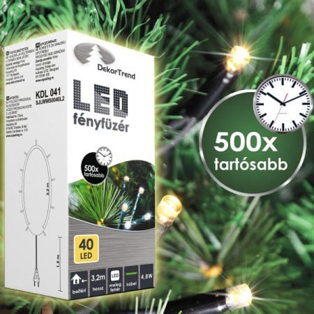 LED lampice 40 kom toplo bela ( KDL 041 )