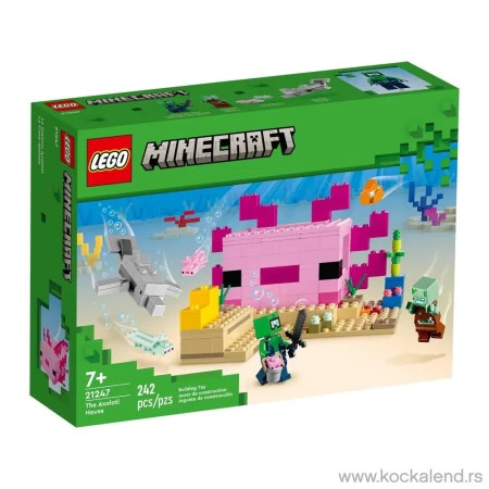 Lego mine craft the axolotl house ( LE21247 )