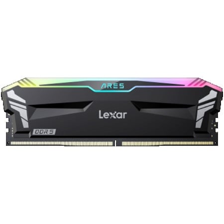 Lexar Ares DDR5 (2X16GB) 7200 CL34 1.4V RGB lighting, Black Color ( LD5U16G72C34LA-RGD )