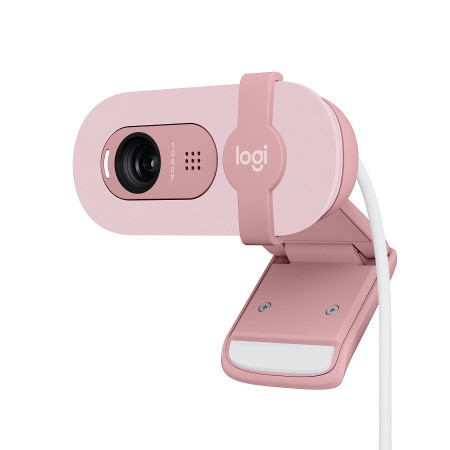 Logitech brio 100 full HD webcam USB rose - Img 1