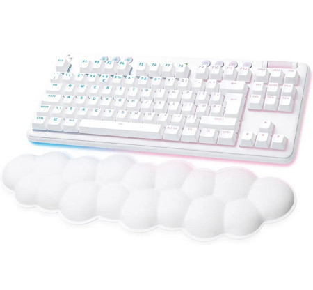 Logitech G713 gaming keyboard - US, off white