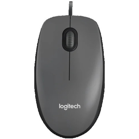 Logitech M100 corded mouse black ( 910-006652 )