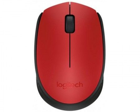 Logitech M171 Wireless miš crveni