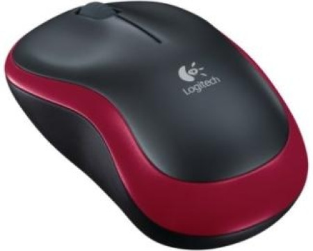 Logitech M185 wireless crveni miš retail