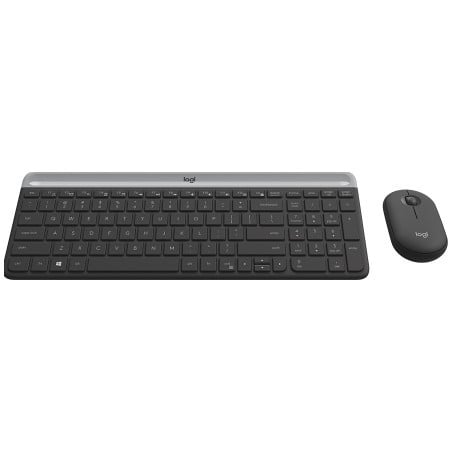 Logitech slim wireless keyboard and mouse combo MK470 graphite ( 920-009204 )
