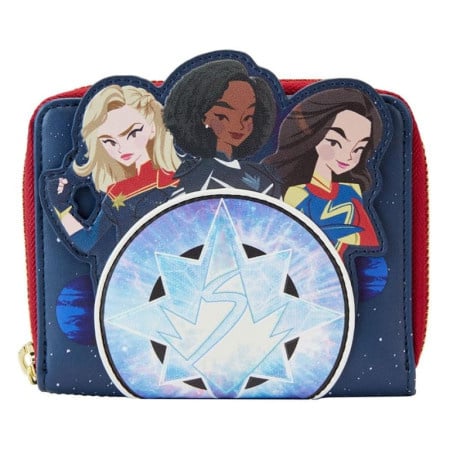 Loungefly Marvel The Marvels Group Zip Around Wallet ( 060448 ) - Img 1
