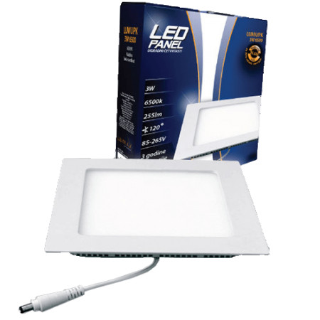 Lumax LED panel LUMUPK-3W 6500K Ugradni-Cetvrtasti 255 lm ( 003511 ) - Img 1