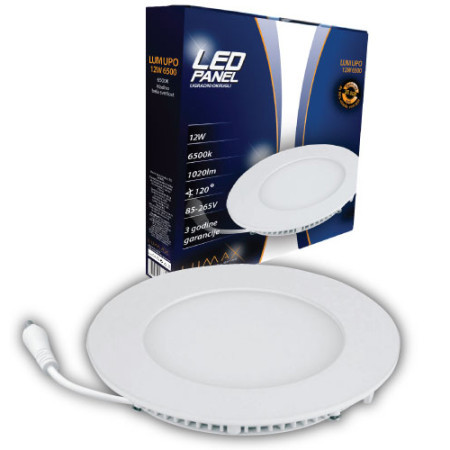 Lumax LED panel LUMUPO-12W 6500K ugradni-okrugli 1020 lm ( 003509 )