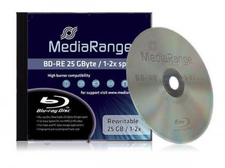 MediaRange BLU-RAY RW DISK 25GB BD-RE 2X JC - MR491 - Img 1