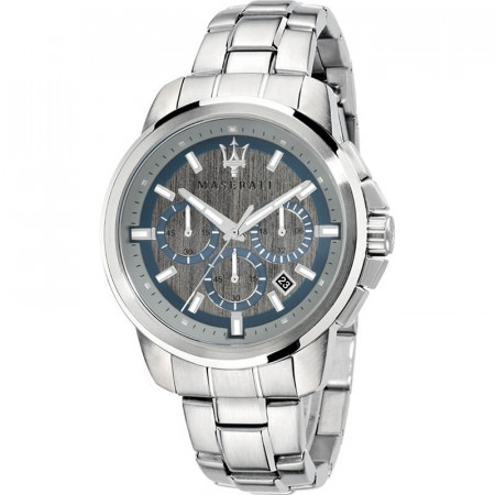 Muški maserati successo hronograf sivo srebrni sportski ručni sat sa metalnim kaišem ( r8873621006 ) - Img 1