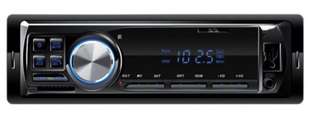 Nedis auto radio VBT1100/BL Blue FM, USB, SD, 3,5mm, Bluetooth, 4x45W + daljinski