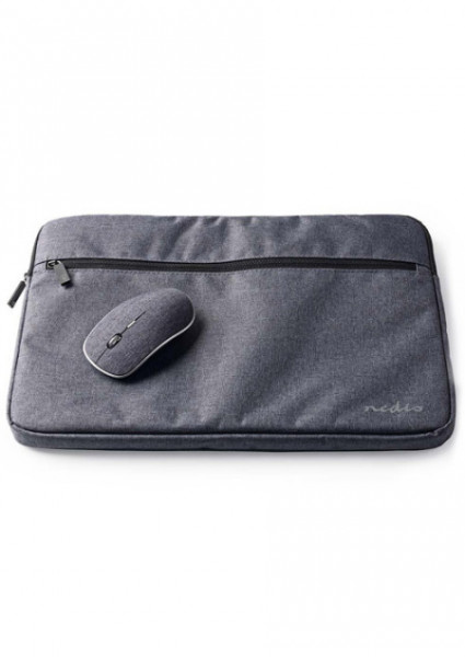 Nedis Notebook sleeve 15 - 16" 1600 dpi mouse 210D polyester black ( 037403 )