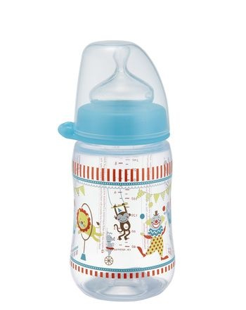 Nip flašica sa širokim otvo. 280ml,Trendy Boy sa sil.cucl. medium 0+ ( 7100102 )-1