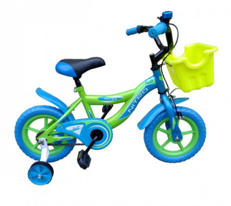 Nitro AH33 Bicikl 12&quot; za decu plavo-zeleni ( BCK0312 ) - Img 1