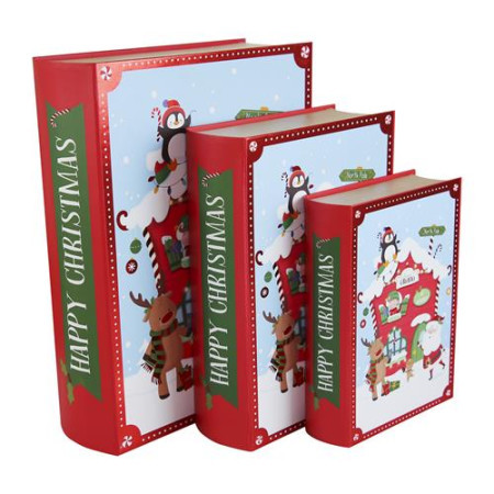 Novogodišnja kutija knjiga happy christmas l ( X31020BX-3 ) - Img 1