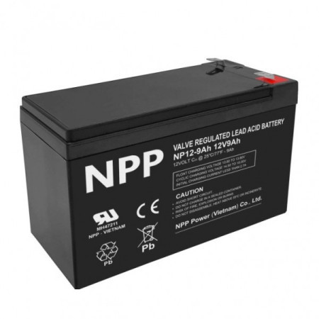 NPP VRLA-GEL LPG akumulator 12V/9AH/2,5KG ( ACCU129/Z ) - Img 1