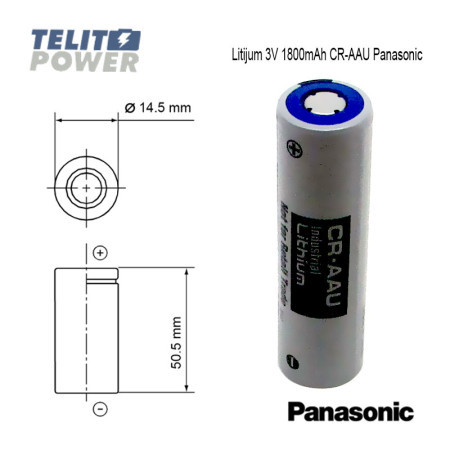 Panasonic litijum AA veličine 3V 1800mAh CR-AAU ( 3622 )