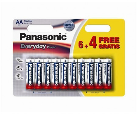 Panasonic LR6EPS/10BW-AA 10 kom 6+4F Alkalne Ever baterije ( 023906351 )