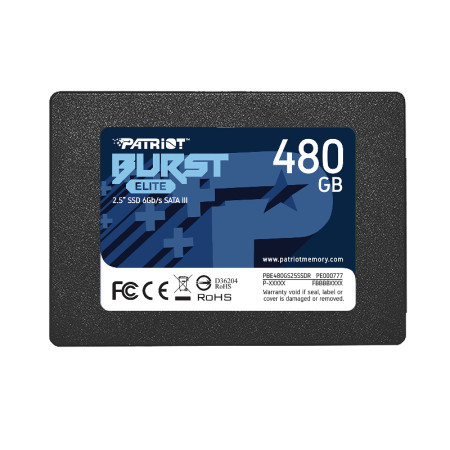 Patriot SSD 2.5 SATA3 6Gbs 480GB burst elite 450MBs320MBs PBE480GS25SSDR