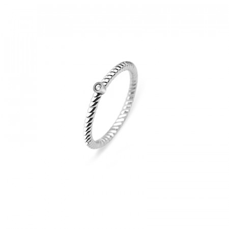 Paul hewitt rope north star srebrni prsten od hirurškog Čelika 54 ( ph-fr-stro-s-54 ) - Img 1