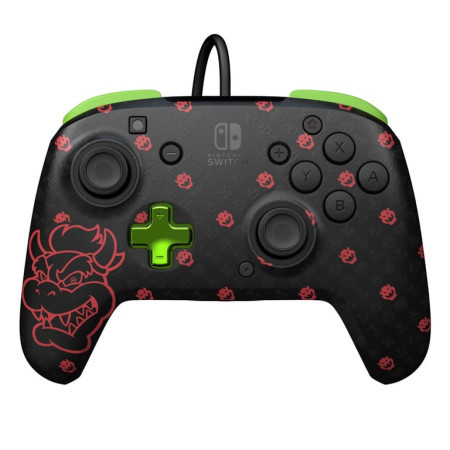 PDP Nintendo Switch rematch wired controller - bowser glow In the dark ( 059460 )
