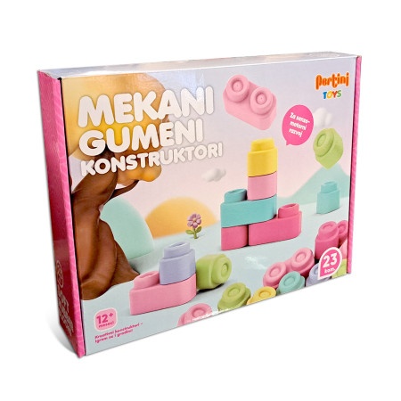 Pertini mekani gumeni konstruktori pastel 23 dela ( 1039116 )