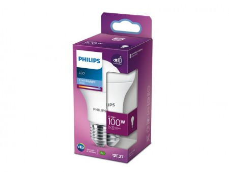 Philips LED 12,5W (100W) A60 E27 CDL 6500K FR ND 1PF/10(PS755 )
