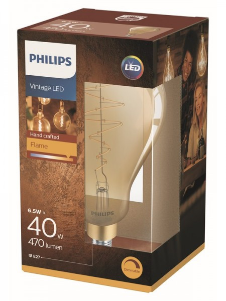 Philips Led Giant Vintage 6,5W(40W) E27 A160 2000K DIM PS706 - Img 1