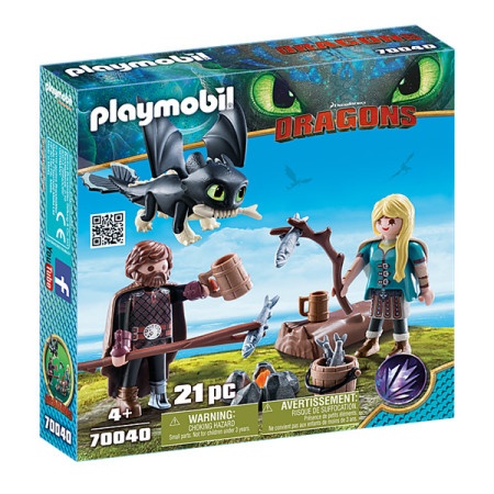 Playmobil- Dragon Hiccup i Astrid sa zmajem ( 1020852 )