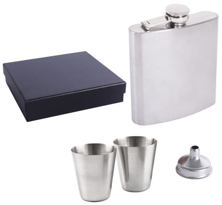 Pljoska set srebrna 240ml ( 202330 )
