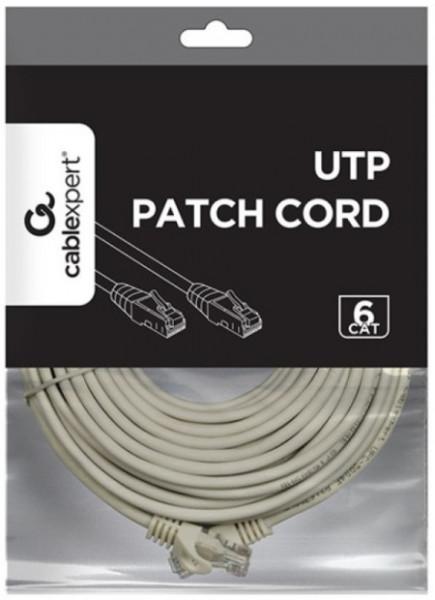 PP6U-20M Gembird Mrezni kabl, CAT6 UTP Patch cord 20m grey A