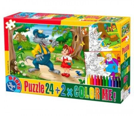 Puzzle 24 + color me Fairy tales 06 ( 07/50380-06 ) - Img 1