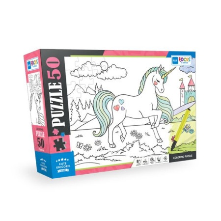 Puzzle za bojenje 50 pcs cute unicorn bf381 ( 108/23814 )