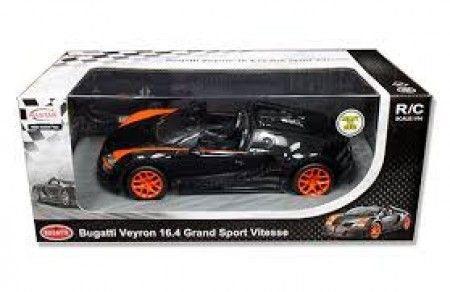 Rastar RC automobil Bugatti Veyron 1:14 - crn, nar ( 6211202 ) - Img 1