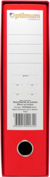 Registrator a4 normal crveni 10/1 ( 4300 )-1