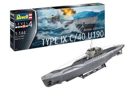 Revell maketa german submarine type ix c/40 (u190) ( RV05167 )